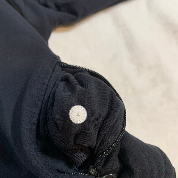 Lululemon black twisted & tucked pullover waist length hoodie sweatshirt - Picture 9 of 11